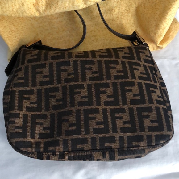 💥FENDI💥vintage tote bag-classic brown FF fabric - Picture 3 of 8